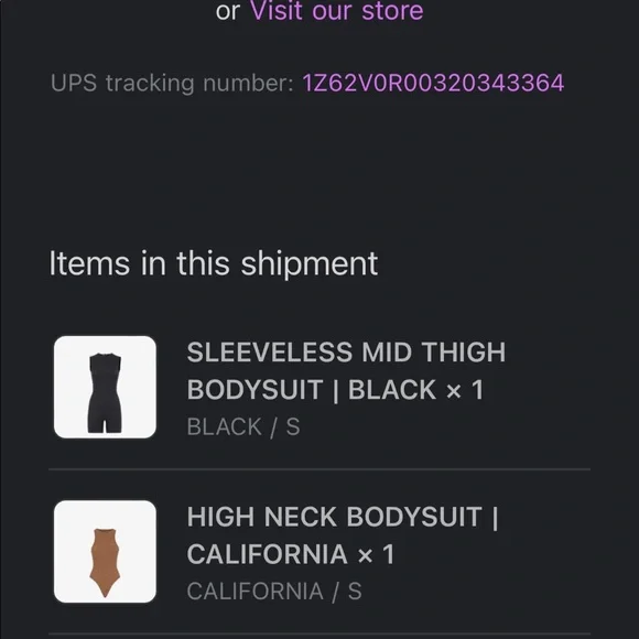 Skimsxfendi black logo bodysuit NWT - Picture 6 of 6